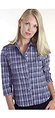 Button  Down Stretch Plaid Shirt, Haute Couture Fashion Clothing and Accessories at Alrashid Cyber Mall